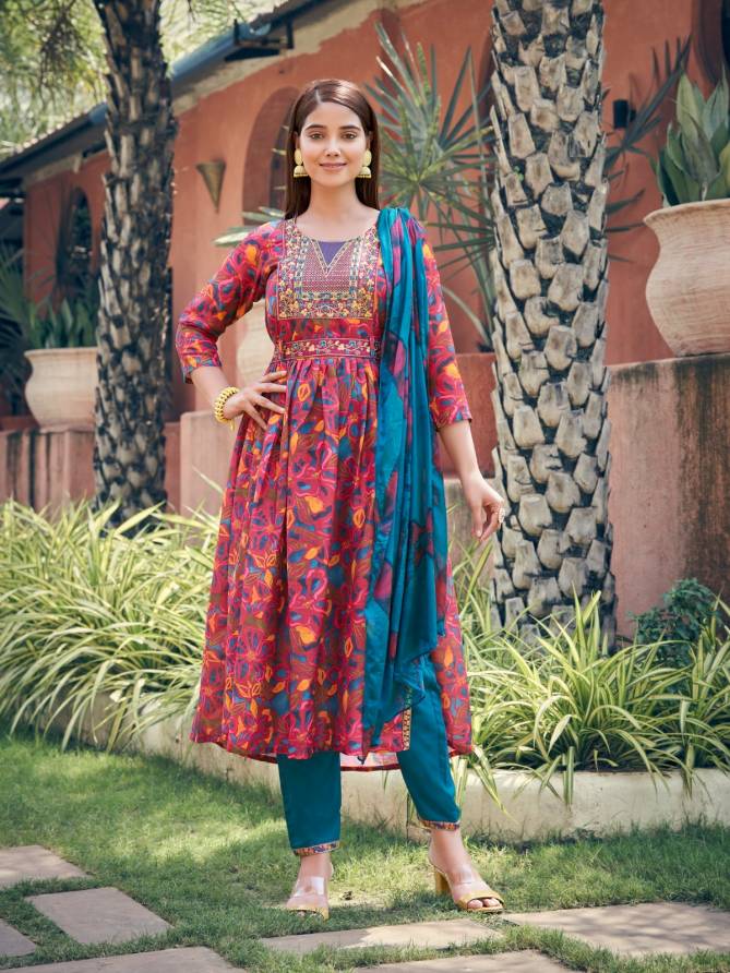 Parra Rangin Nayra Vol 1 Nayra Cut Kurti With Bottom Dupatta Catalog
